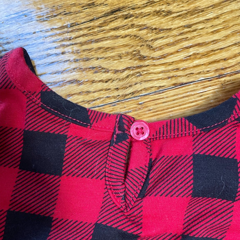 Wonder Nations Buffalo plaid dress with panties.  Size 24 months.  NWT - Picture 5 of 6